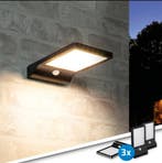 Solar wandlamp Slim - Voordeelset van 3 - Zwart, Zonne-energie, Kunststof, Verzenden, Wandlamp