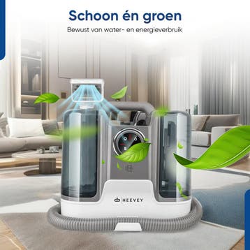Heevey Vlekkenreiniger met 100° graden stoomfunctie -, Ophalen of Verzenden, Zo goed als nieuw