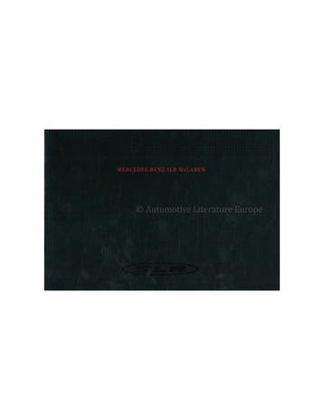 2003 MERCEDES BENZ SLR MCLAREN BROCHURE DUITS, Boeken, Nieuw, Author