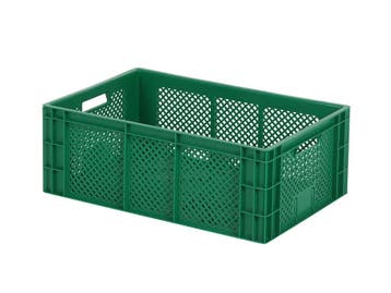 Stapelkrat - 600 x 400 x H 223 mm - geheel geperforeerd -, Ophalen of Verzenden, Nieuw