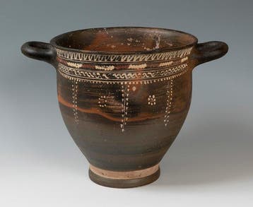 Oud-Grieks, Magna Graecia Aardewerk Zeer grote skyfos. 39 cm