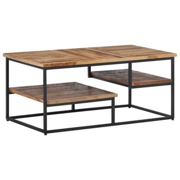 vidaXL Salontafel 90x50x39 cm massief gerecycled teakhout, Verzenden, Nieuw, 50 tot 100 cm, Minder dan 100 cm