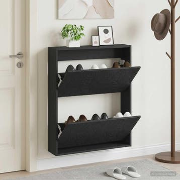 vidaXL Wandgemonteerde Schoenkast DELFT 71 x 17 x 86 cm, Verzenden, Nieuw