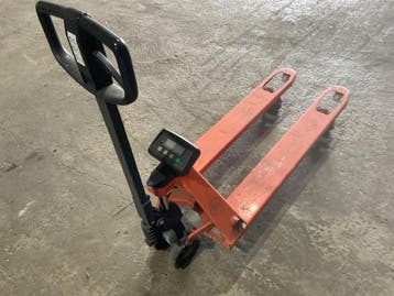 Online veiling: Palletwagen met weegindicator, Nieuw
