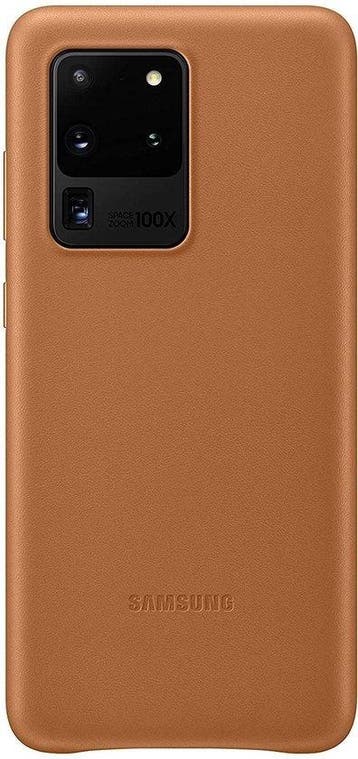 Samsung Leather Cover - Samsung Galaxy S20 Ultra - Bruin, Ophalen of Verzenden, Nieuw