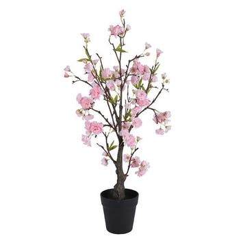 Kunstplant Kersenbloesem | Decoris | 80 cm (In pot, Ø 35 cm), Huis en Inrichting, Woonaccessoires | Kunstplanten en Kunstbloemen