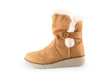 Skechers Enkellaarzen Meisjes in maat 34 Cognac, Verzenden, Jongen of Meisje, Schoenen, Skechers