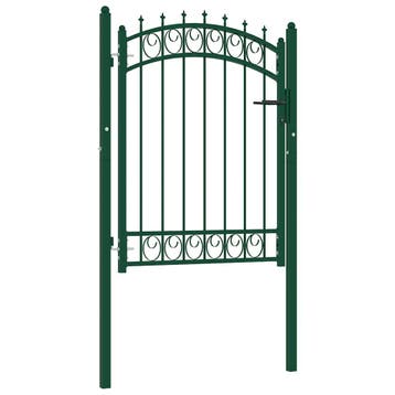 vidaXL Hekpoort EMMEN met stalen pinnen 103x109,5 cm groen, Verzenden, Nieuw
