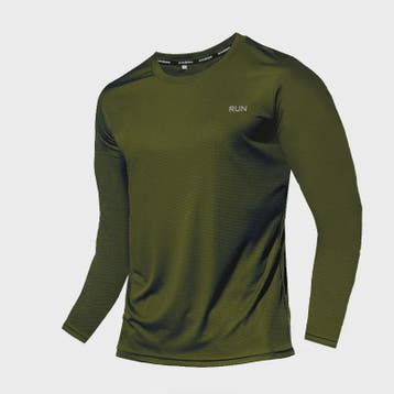 Heren Zomer T-shirt Lange Mouw - Ice Silk, Sneldrogend & Ade, Verzenden, Nieuw