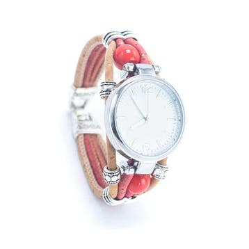 Kurk horloge - Rood, Ophalen of Verzenden, Nieuw