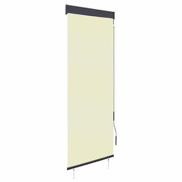 vidaXL Rolgordijn voor buiten 60x250 cm crème, Huis en Inrichting, Verzenden, Nieuw, Crème