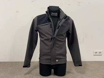 Veiling - Tricorp softshell jas maat S grijs/zwart, Nieuw
