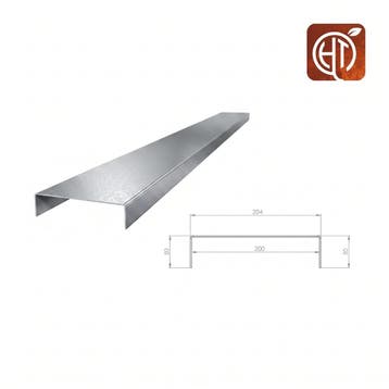 Verzinkt staal u-profiel 150x20,4x5cm, Overige materialen, 100 tot 200 cm, Nieuw, Minder dan 25 cm