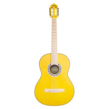 Valencia VC354YW Klassieke Gitaar 4/4 Geel Satin, Ophalen of Verzenden, Nieuw