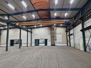 Abus enkelligger bovenloopkraan ± 14.800mm x 10t 001666U, Doe-het-zelf en Verbouw, Gereedschap | Overige machines, Ophalen, Gebruikt