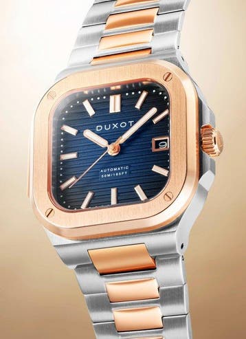 Duxot - Automatic - Square - Gold - Sapphire - New - Heren -, Nieuw