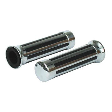 1 Handvatten | Chroom&Rubber | RAILER, Motoren, Onderdelen | Harley-Davidson, Nieuw