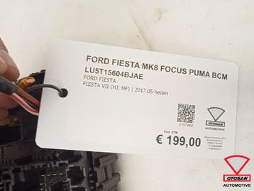 Ford Fiesta MK8 Focus Puma BCM Boordnet LU5T15604BJAE, Ophalen, Gebruikt, Ford
