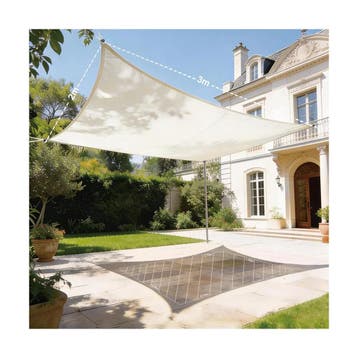 HAIKUS waterdicht schaduwdoek 3×2 m, 98% UV-bescherming,..., Tuin en Terras, Verzenden, Nieuw