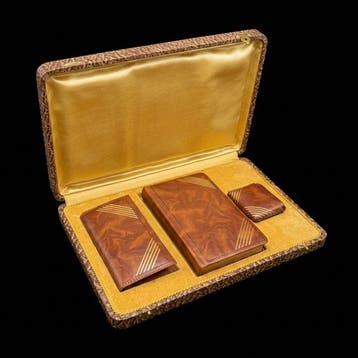 Rozenkransdoos (4) - Leder - 1950-1960 -, Antiek en Kunst