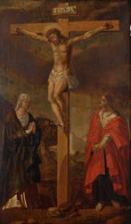 Europese school (XIX) - Christus aan het kruis, Antiek en Kunst