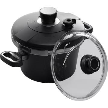 AMT Gastroguss Drukpan set – Ø 22 cm – Non-stick – In, Ophalen of Verzenden, Nieuw, Aluminium