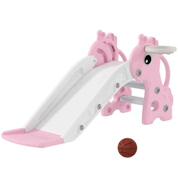 3-in-1 Glijbaan Voor Kinderen, Giraffevorm, Basketbalring, B, Kinderen en Baby's, Verzenden, Nieuw