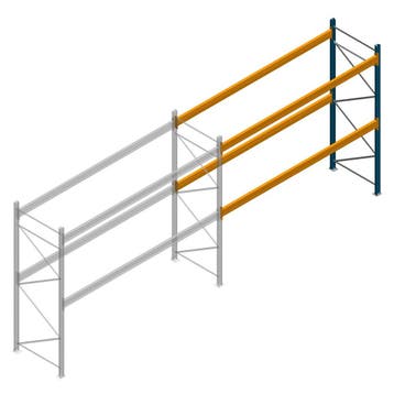 Gebruikte JH MPB palletstelling 3000x3300x1100mm (hxbxd) 2