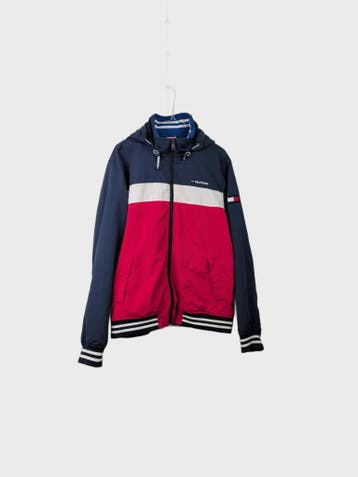 Tommy Hilfiger Outdoorjas Heren maat M Marineblauw, Tommy Hilfiger, Ophalen of Verzenden, Zo goed als nieuw, Maat 48/50 (M)