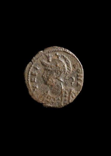 Oud-Romeins Brons Constantijn I Urbs Roma herdenkingsfollis