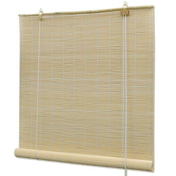 Bamboe Rolgordijn 100x220cm | Retourdeal 33% Korting, Ophalen of Verzenden, Zo goed als nieuw, Beige
