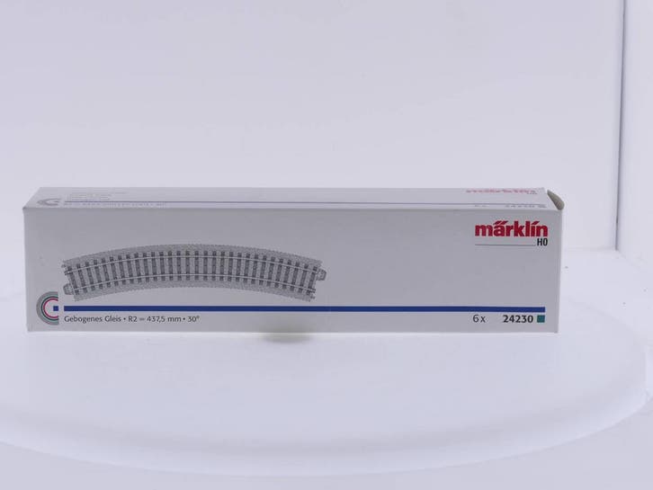 Schaal H0 Märklin 24230 Gebogen rail R2 437,5 mm (C-rails.., Hobby en Vrije tijd, Modeltreinen | H0, Wisselstroom, Analoog, Zo goed als nieuw