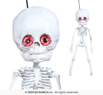 Skelet met Rode Ogen, Verzenden, Nieuw, Feestartikel