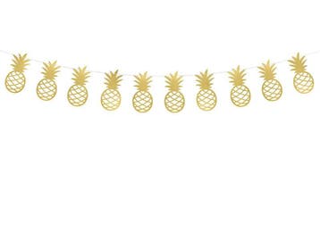 Ananas Slinger Aloha Metallic goud, Ophalen of Verzenden, Nieuw