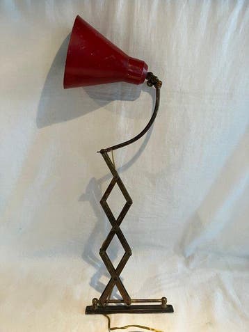 Wandlamp - Metaal, Messing - pantograaf, Antiek en Kunst