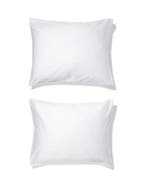 HEMA Kussenslopen 60x70cm hotel katoen percal wit - 2 stuks, Verzenden, Nieuw, Wit