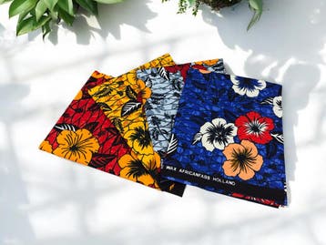 4 Fat quarters - Bloemen Mix Quiltstoffen / Patchwork stoffe, Ophalen of Verzenden, Nieuw