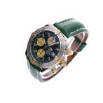 Breitling Chronomat Evolution Racing Green B13356; Auto..., Sieraden, Tassen en Uiterlijk, Horloges | Heren, Overige merken, Leer