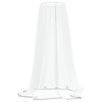 Parasolnet rond wit 300cm - Tweedekansje - OP=OP, Ophalen of Verzenden, Zo goed als nieuw