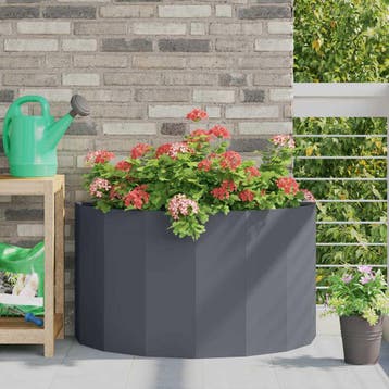 vidaXL Plantenbak Antraciet 90 x 45 x 50 cm Staal, Verzenden, Minder dan 60 cm, Nieuw, Metaal