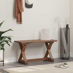 vidaXL Bank Naturel 85 x 35 x 46 cm Massief gerecycled hout, Huis en Inrichting, Verzenden, Nieuw, Hout