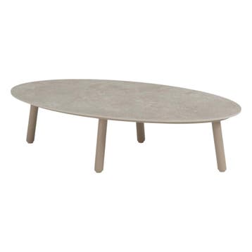 Taste 4SO Salute ovale salontafel latte met keramisch, Nieuw