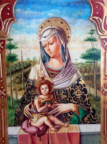 Carlo Crivelli (1430-1495), after - Madonna mit dem Kind, Antiek en Kunst, Kunst | Schilderijen | Klassiek