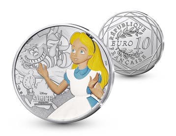 Zilveren 10 euro munt Alice in Wonderland 2026 - Frankrijk, Verzenden