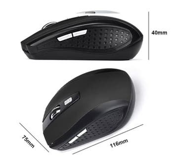 Draadloze Muis 2.4GHz Compact Ergonomisch 6 Knoppen, Computers en Software, Muizen, Verzenden, Nieuw