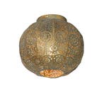 Oosterse plafondlamp goud met groen 28,5 cm - Baloo, Huis en Inrichting, Lampen | Plafondlampen, Verzenden, Nieuw, Oosters