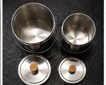 Billycan set 2 lichtgewicht bushcraft /outdoor- koffiefilter, Verzenden, Nieuw