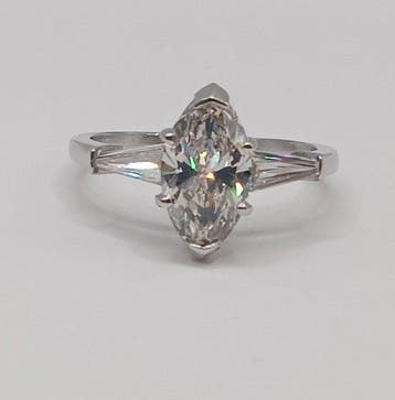 Ring Platina - 2.81ct. tw. Diamant (Natuurlijk) - Diamant -, Nieuw