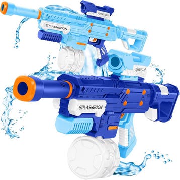 Waterpistool - Set van 2 - Bereik 8 meter - Blauw - KESSER®, Verzenden, Zo goed als nieuw