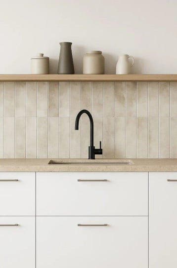 Wandtegel Balddocer Harlem Sand Beige Glans 7,5x30, Nieuw, 20 tot 40 cm, 10 m² of meer, Wandtegels